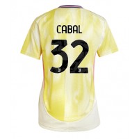 Camiseta Juventus Juan Cabal #32 Visitante Equipación para mujer 2024-25 manga corta